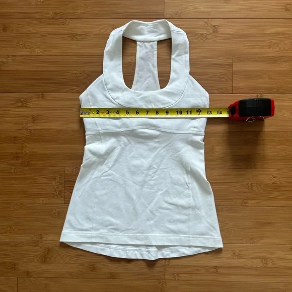 Lululemon White Racerback Tank - Picture 6 of 10